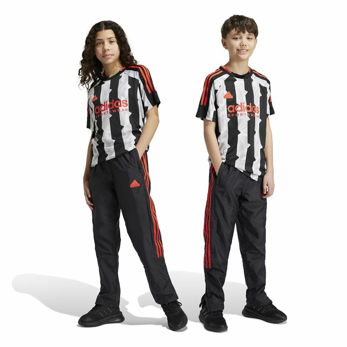 Pantalon de sport long Adidas Tiro Woven Noir Unisexe