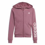 Sweat-shirt à capuche fille Adidas Essentials Linear Logo Rose