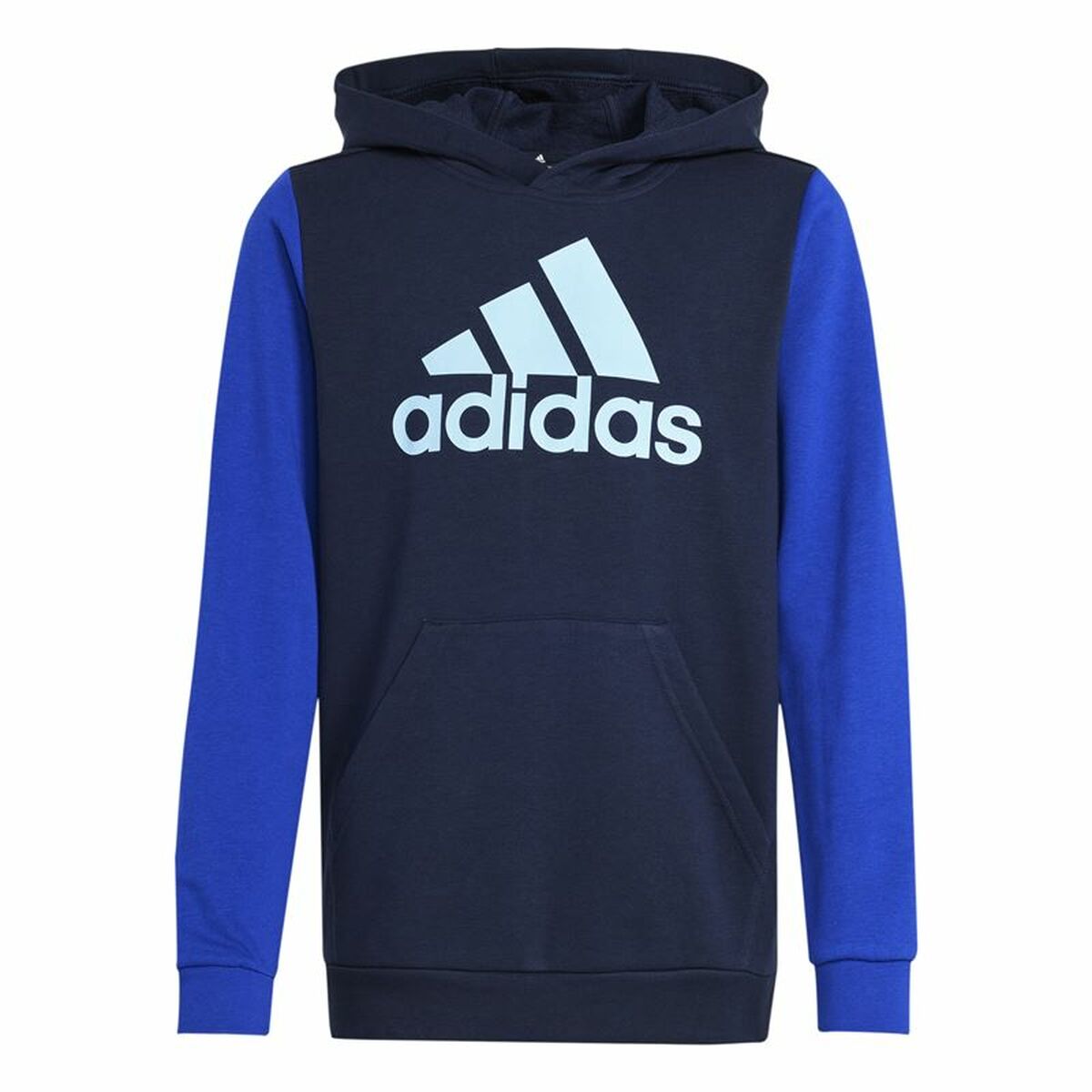 Sweat à capuche enfant Adidas Essentials Big Logo Colorblock Bleu
