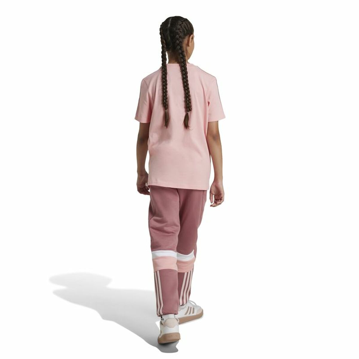 Pantalon de sport long Adidas Tiberio 3-Stripes Colorblock Rose