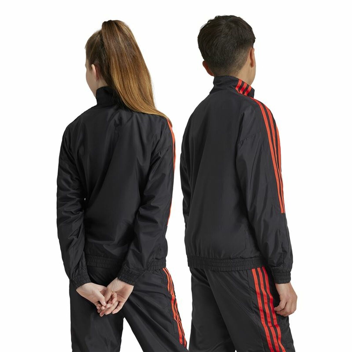 Sweat sans capuche Adidas Tiro Woven Tracktop Noir