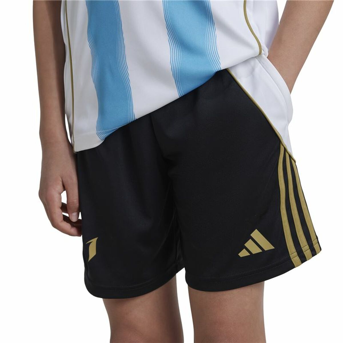 Short de Sport Adidas Messi Training Short Noir