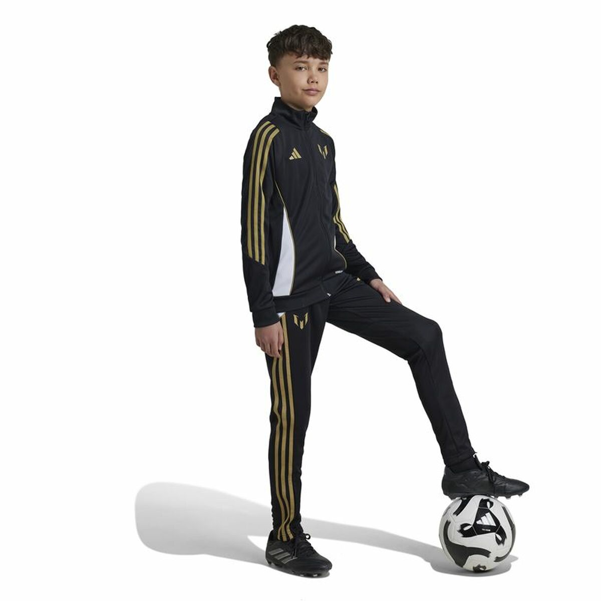 Pantalon de sport long Adidas Messi Infantil Noir