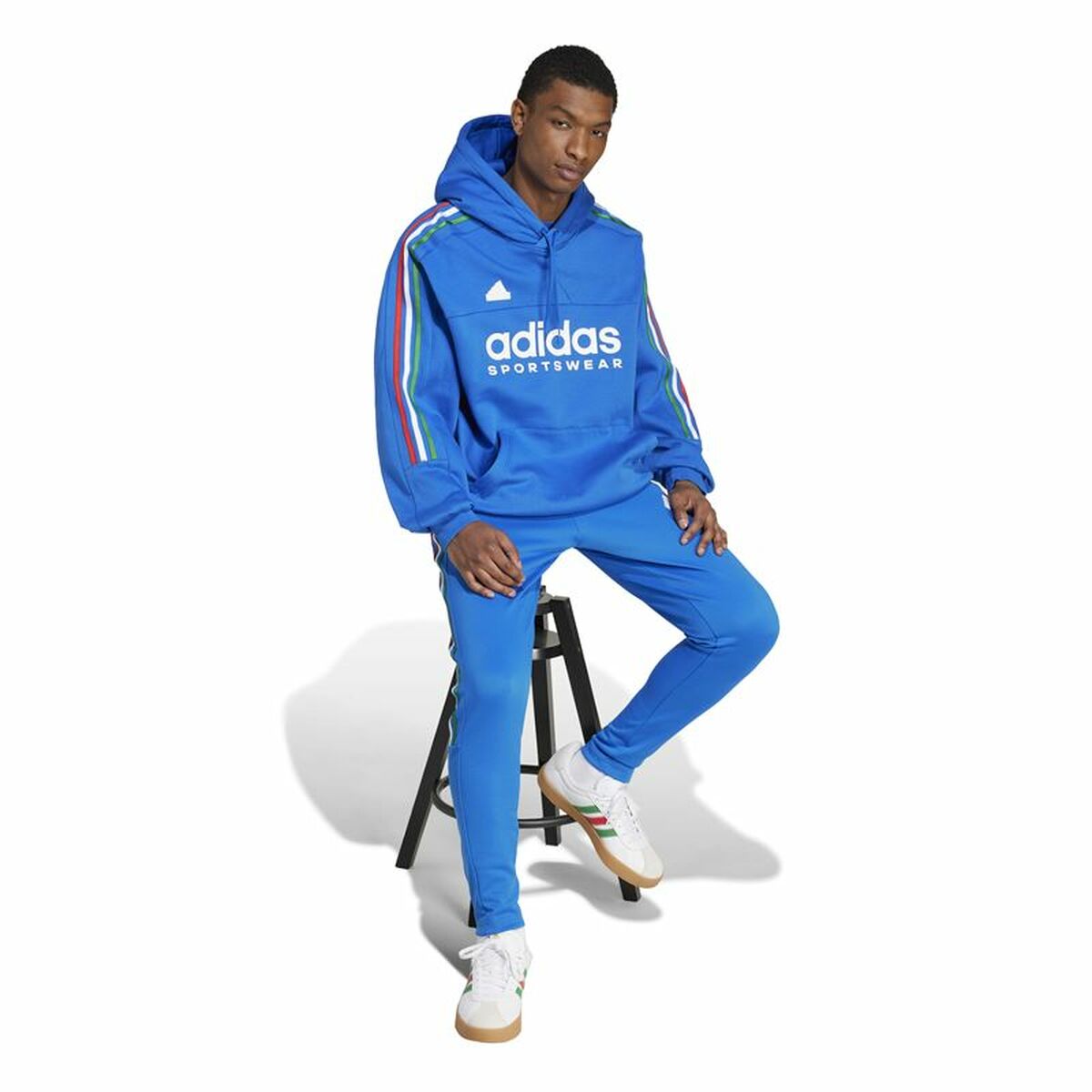 Sweat à capuche homme Adidas House Of Tiro Nations Bleu