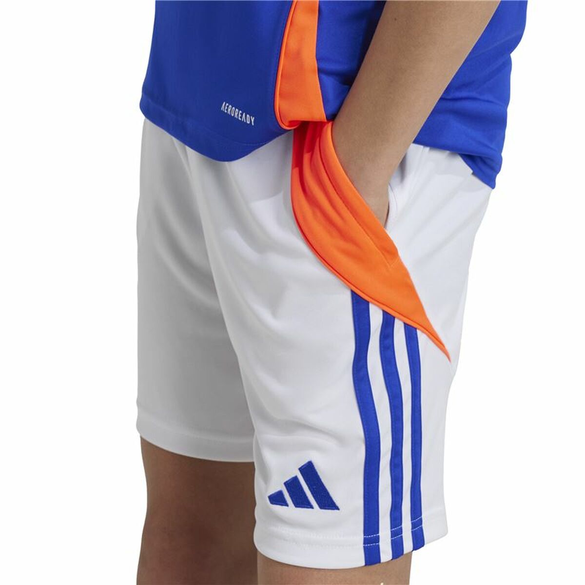Short de Sport Adidas Tiro24 Blanc