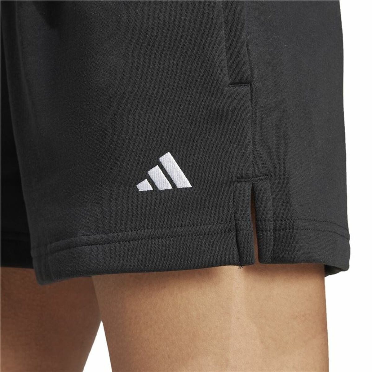 Short de Sport Adidas Essentials Small Logo Fleece Shorts Noir