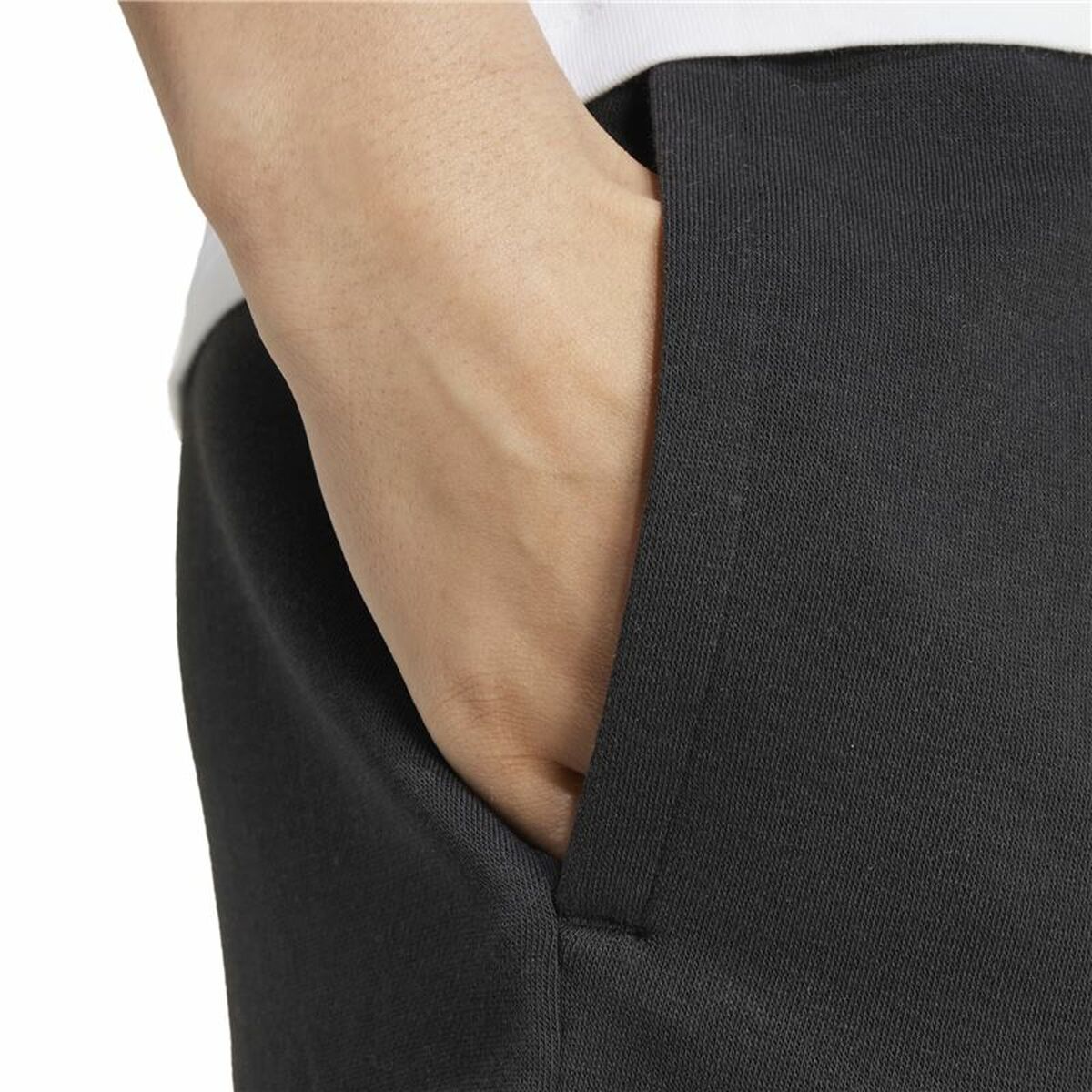 Short de Sport Adidas Essentials Small Logo Fleece Shorts Noir