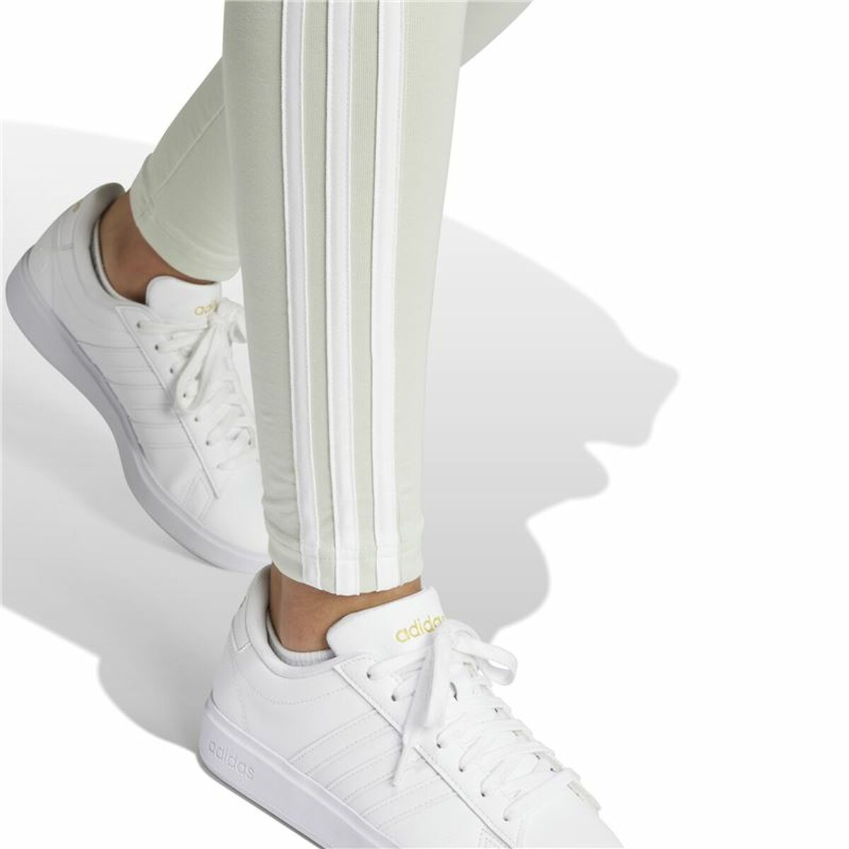 Leggings de Sport pour Femmes Adidas Essentials 3-Stripes Vert