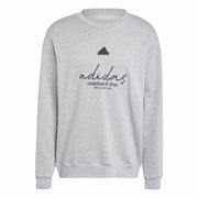Sweat sans capuche homme Adidas Brand Love French Terry Gris
