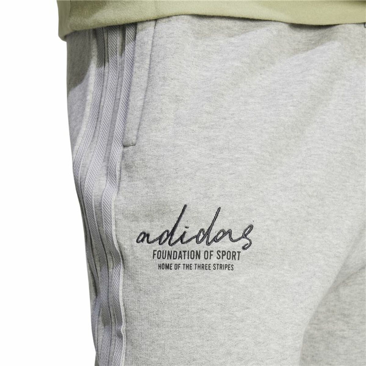 Pantalon de sport long Adidas Brand Love French Terry Gris Homme