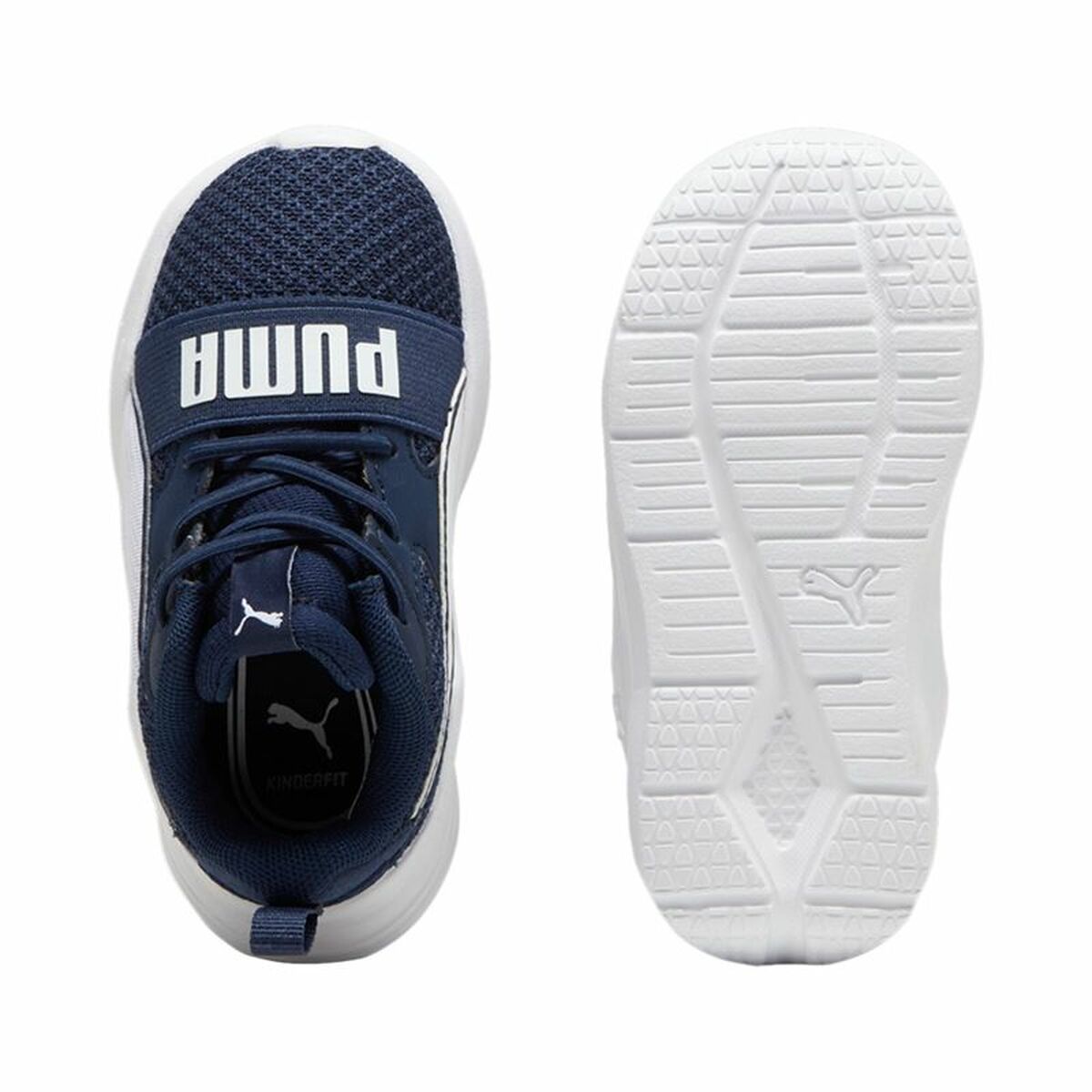 Chaussures de Sport pour Enfants Puma Wired Run Pure Ac Blue marine
