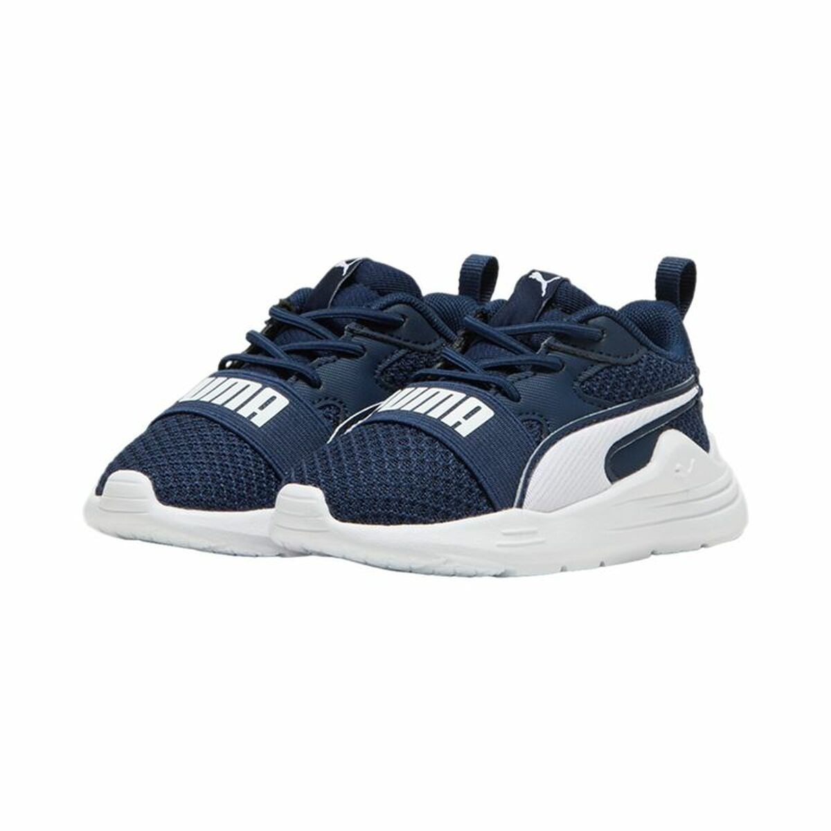 Chaussures de Sport pour Enfants Puma Wired Run Pure Ac Blue marine