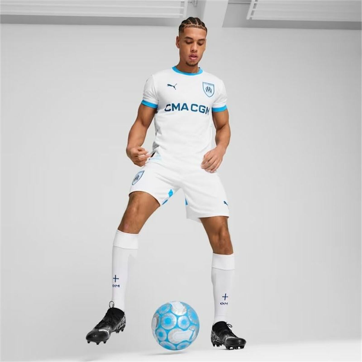 Maillot de Football à Manches Courtes pour Homme Puma Olympique de Marseille Home 24/25