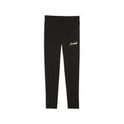 Leggings de Sport pour Enfants Puma Essentials+ Script Metallic Noir
