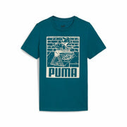 T shirt à manches courtes Enfant Puma Ess+ Mid 90S Graphic Bleu