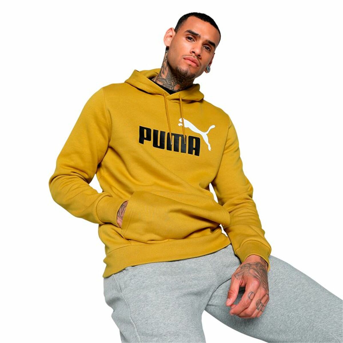 Sweat à capuche homme Puma Ess+ 2 Col Big Logo