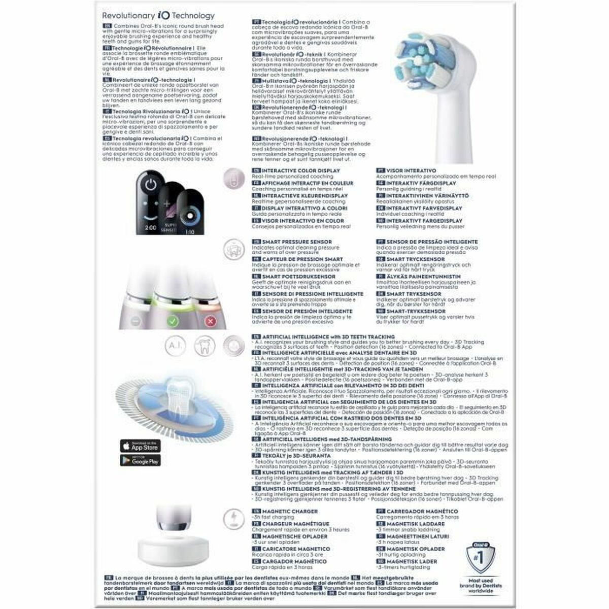 Brosse à dents électrique Oral-B Serie iO9s (2 Pièces) (2 Unités)