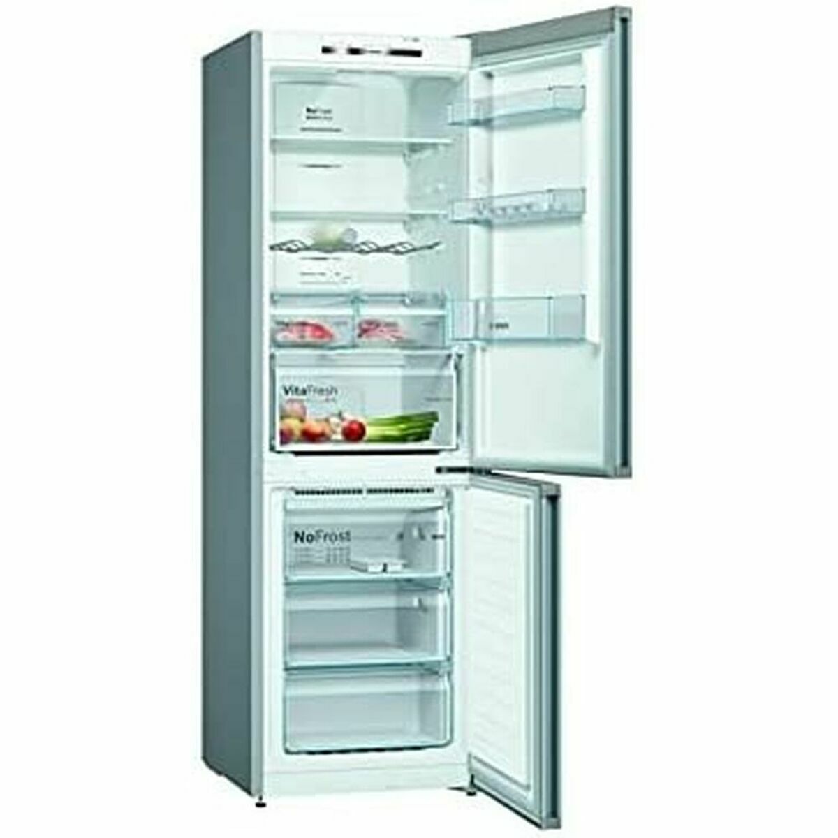 Réfrigérateur Combiné BOSCH KGN36VIDA   186 Acier 357 L