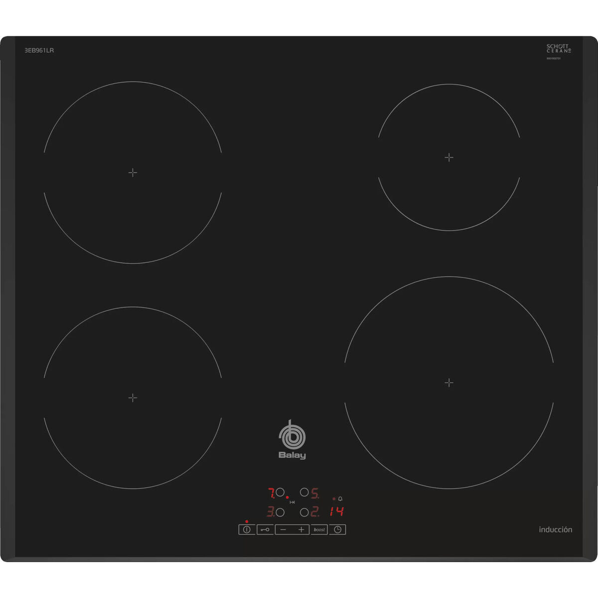 Plaque à Induction Balay 3EB961LR 60 cm 7400 W