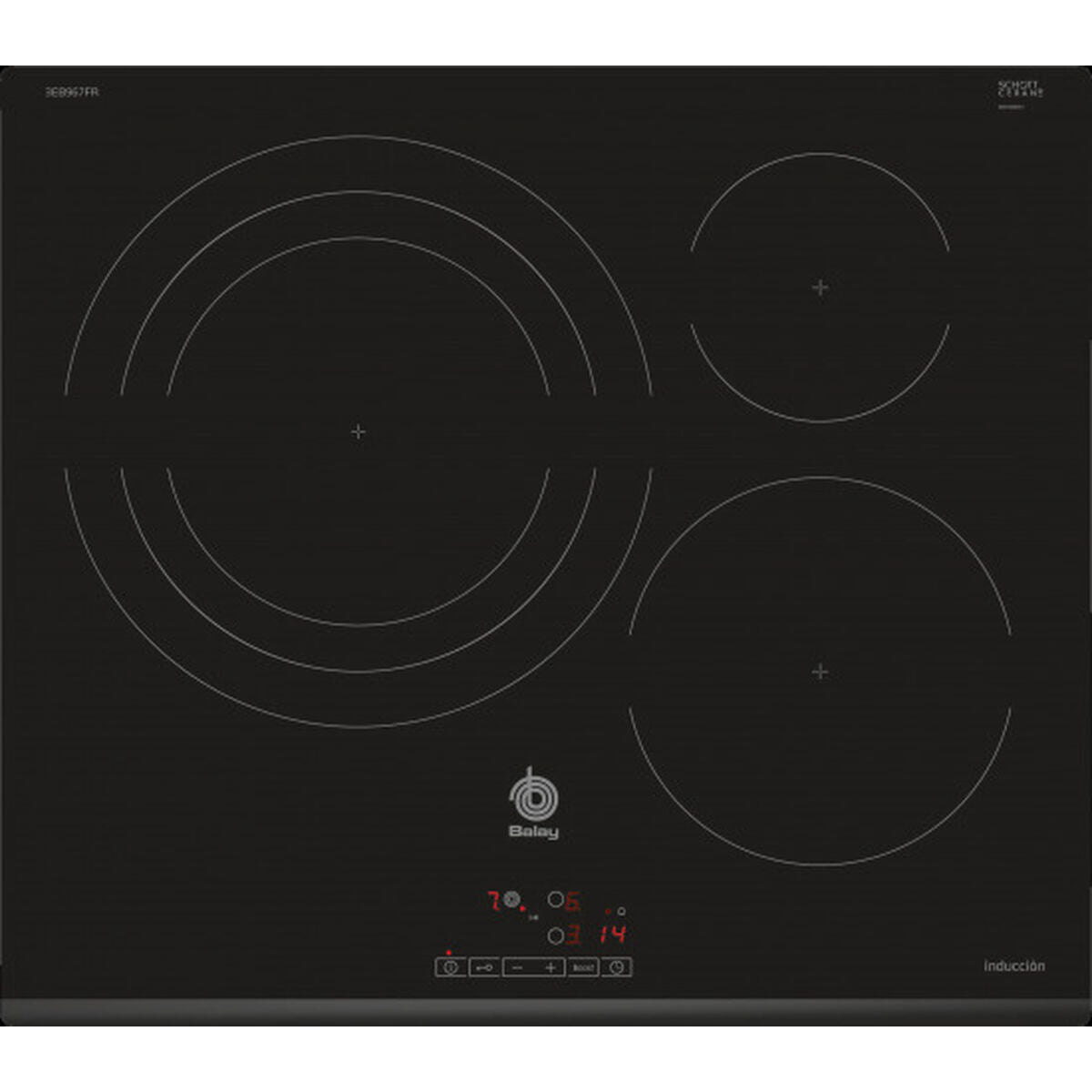 Plaque à Induction Balay 3EB967FR 60 cm 60 cm