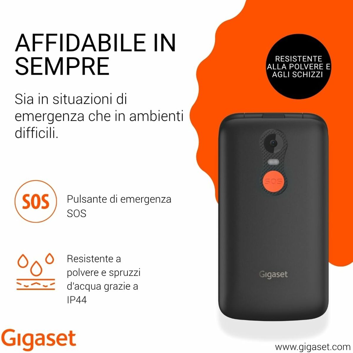 Smartphone Gigaset S30853-H1231-R101 2,8" Noir