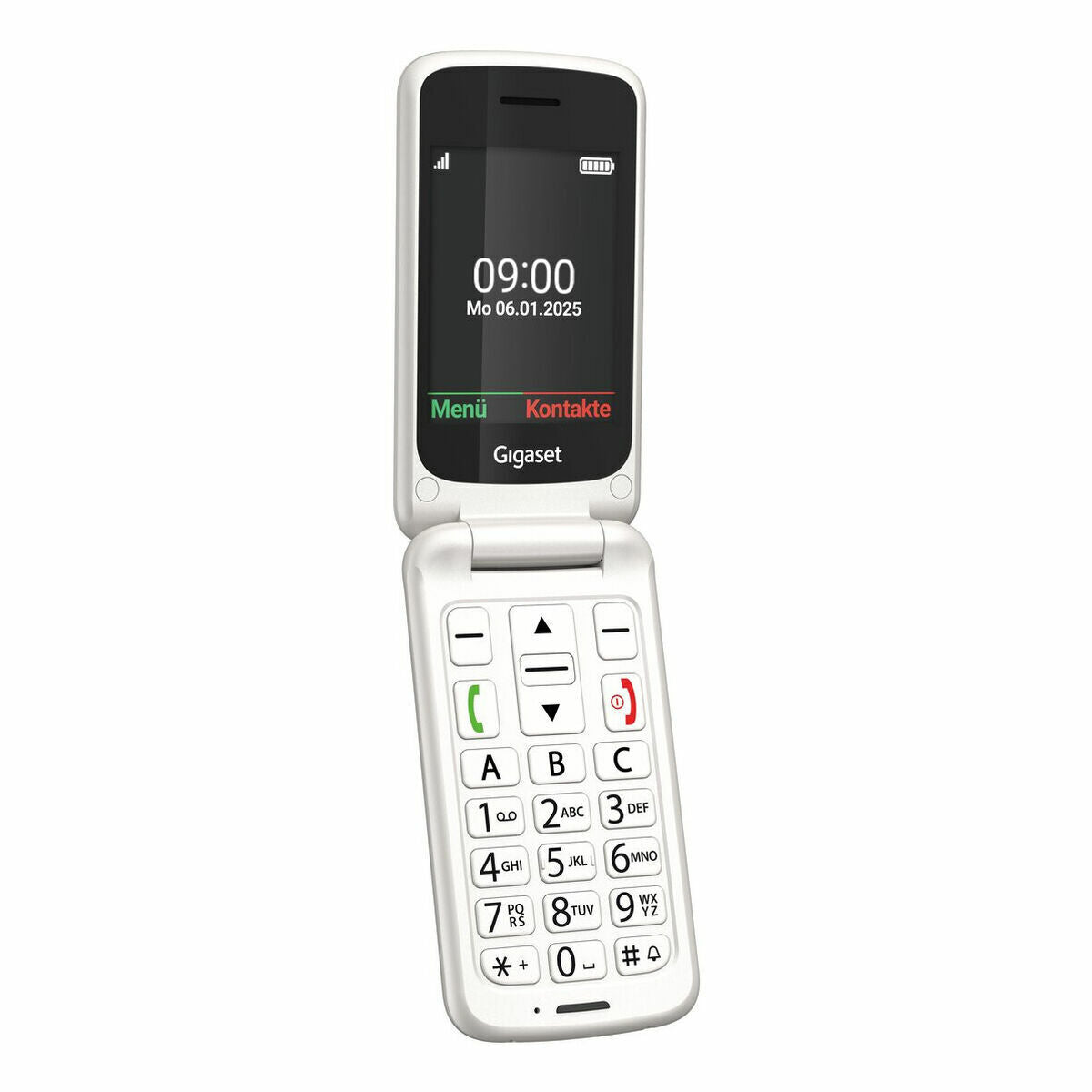 Téléphone portable pour personnes âgées Gigaset GL595 Blanc 2,8"