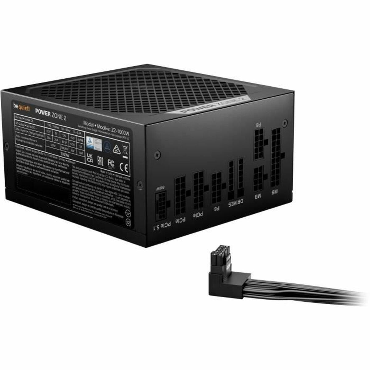 Bloc d’Alimentation Be Quiet! BP008EU ATX 1000 W 6 W 80 PLUS Platinum