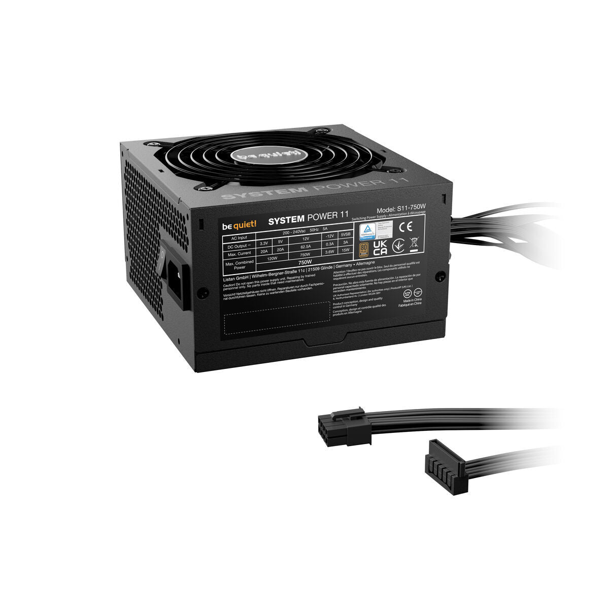Bloc d’Alimentation Be Quiet! BP012EU ATX 750 W 80 Plus Bronze