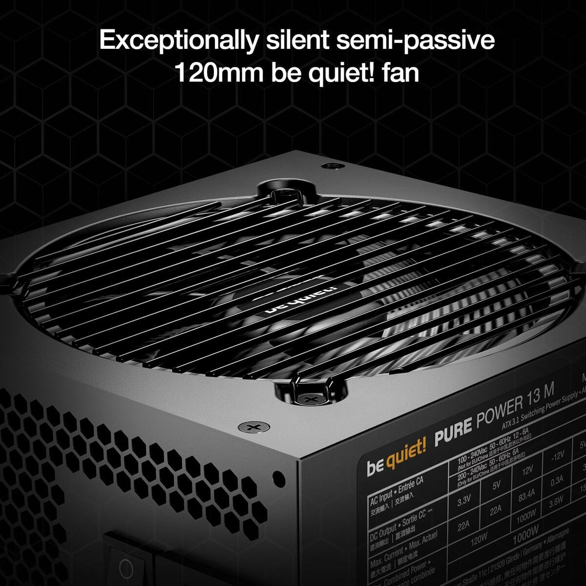 Bloc d’Alimentation Be Quiet! BP027EU ATX 850 W 80 Plus Gold