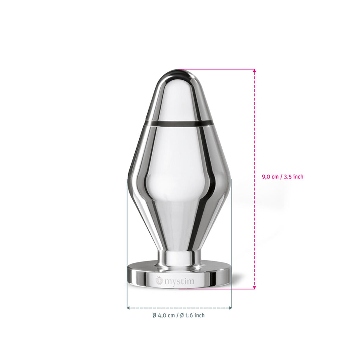 Plug Anal Mystim Little John métallique