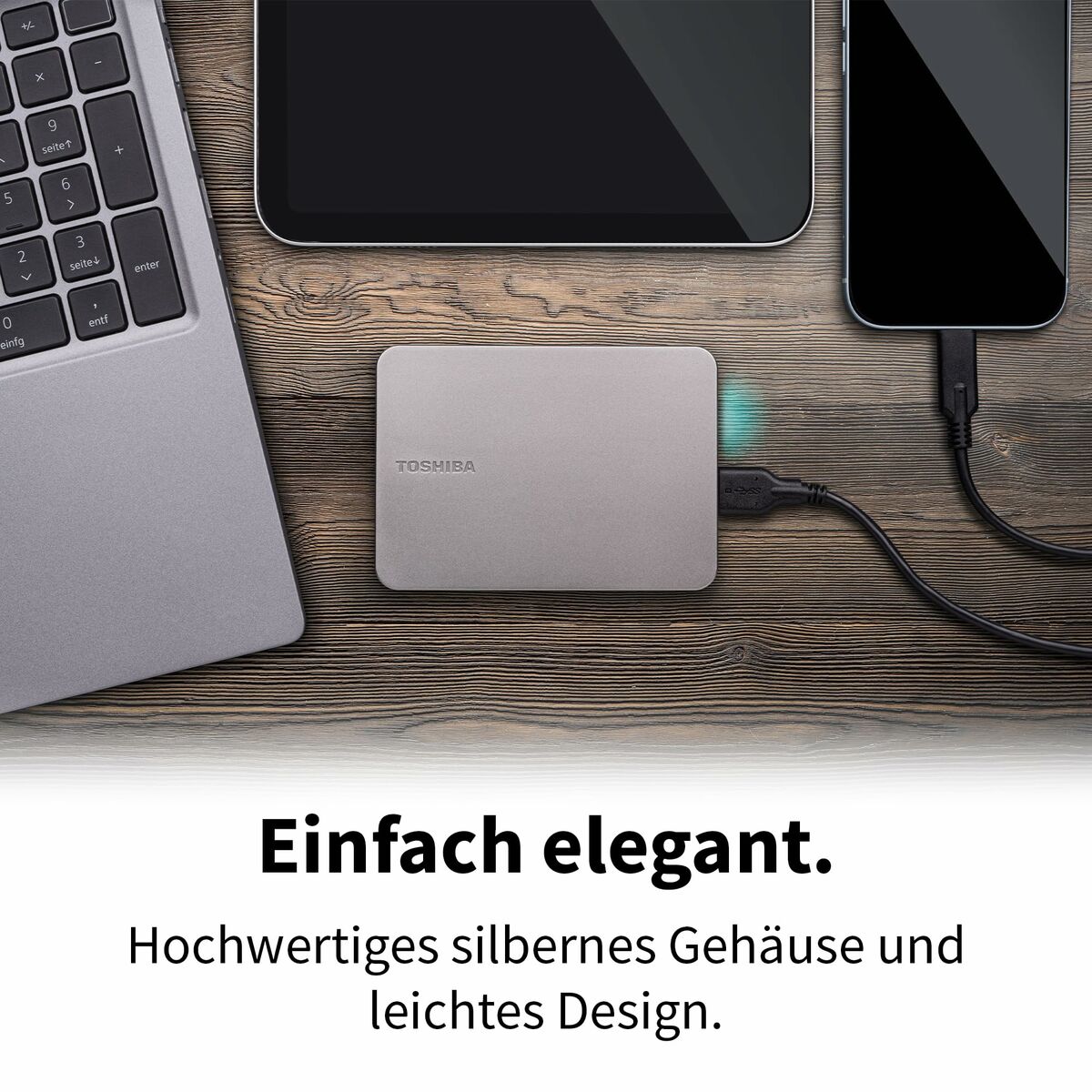 Disque Dur Externe Toshiba HDTX210ESCAA 1 TB HDD Argenté Magnétique