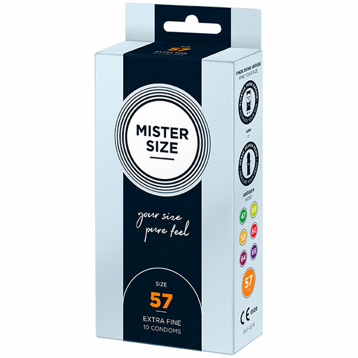 Préservatifs Mister Size 04137390000 Extrafins (57 mm)