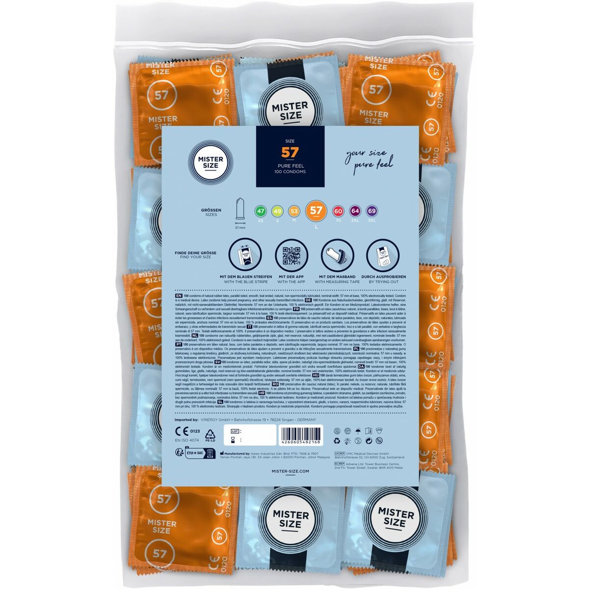 Préservatifs Mister Size 100 Unités