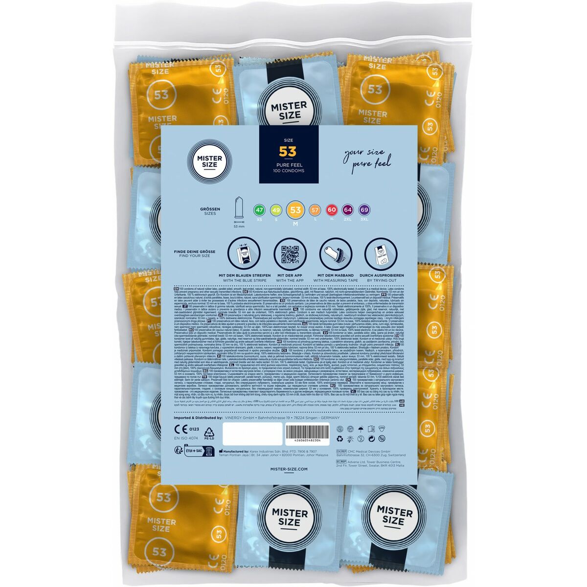 Préservatifs Mister Size 100 Unités