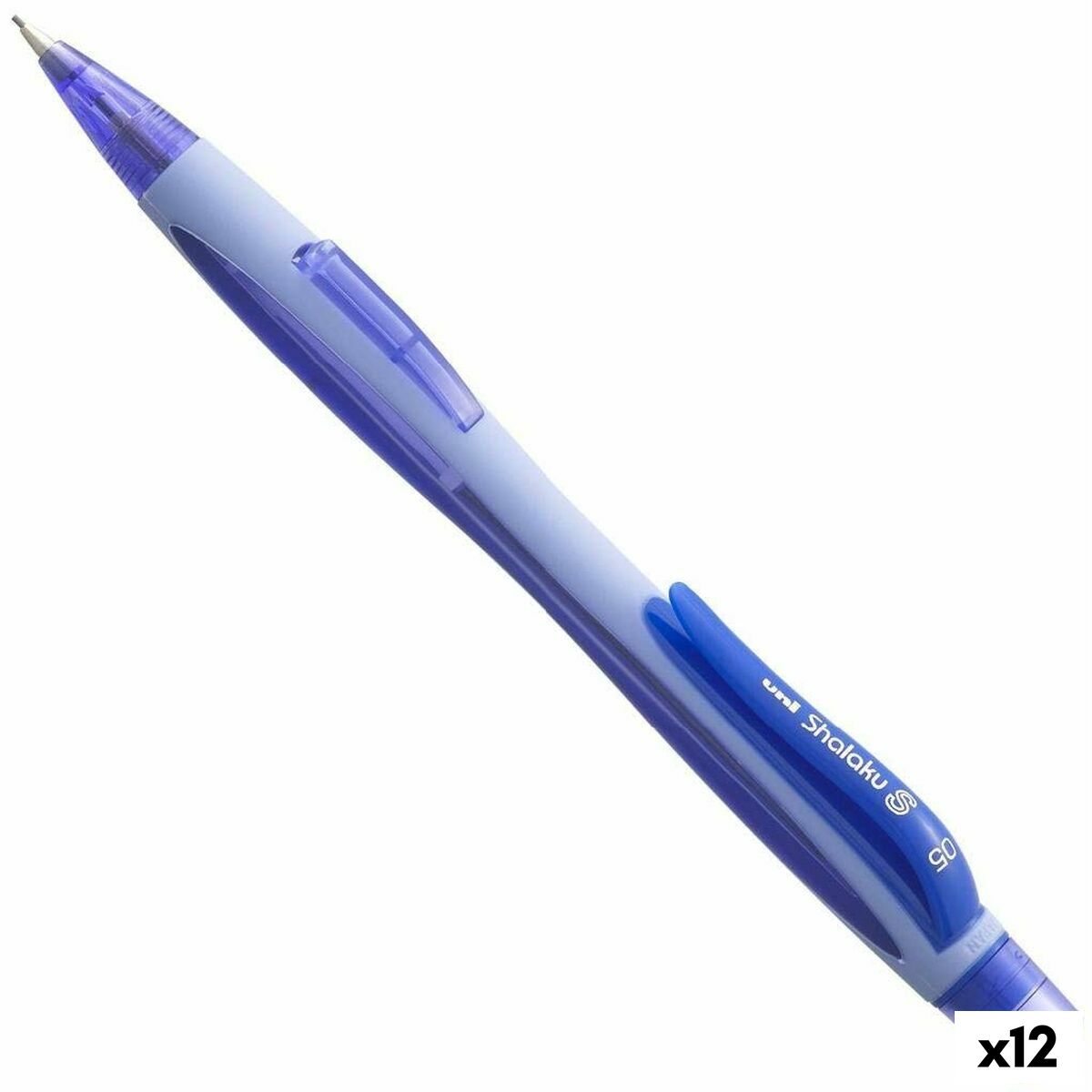 Portemines Uni-Ball SHALAKU S Bleu 0,5 mm (12 Unités)