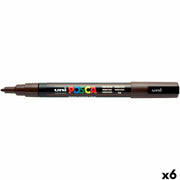 Marqueur POSCA PC-3M Brun foncé (6 Unités)