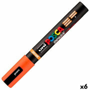 Marqueur BRUSH POSCA PC-5BR Orange (6 Unités)