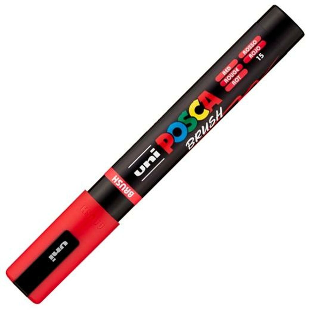 Marqueur BRUSH POSCA PC-5BR Rouge (6 Unités)