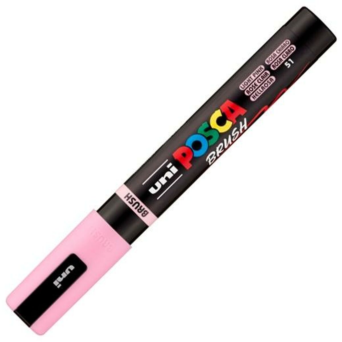 Marqueur BRUSH POSCA PC-5BR Rose clair (6 Unités)