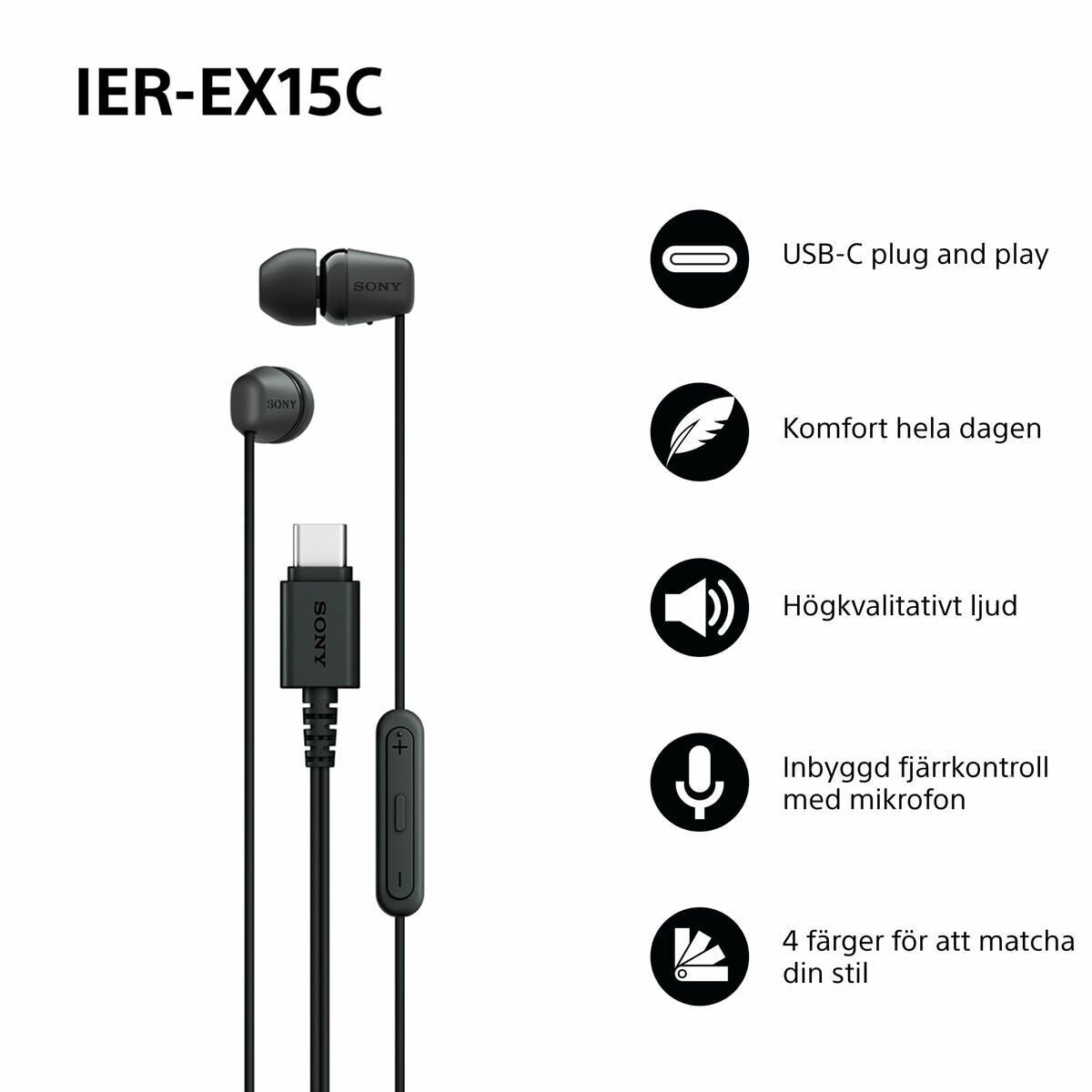 Casque Sony IEREX15CB