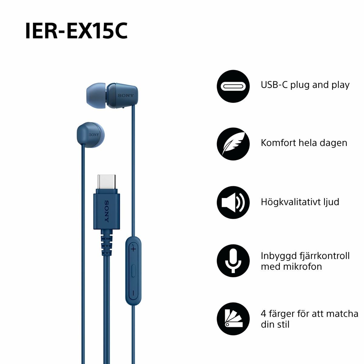 Casque Sony IEREX15CL