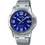 Montre Homme Casio CASUAL DATE STEEL - BLUE Argenté (Ø 41,5 mm) (Ø 47 mm)