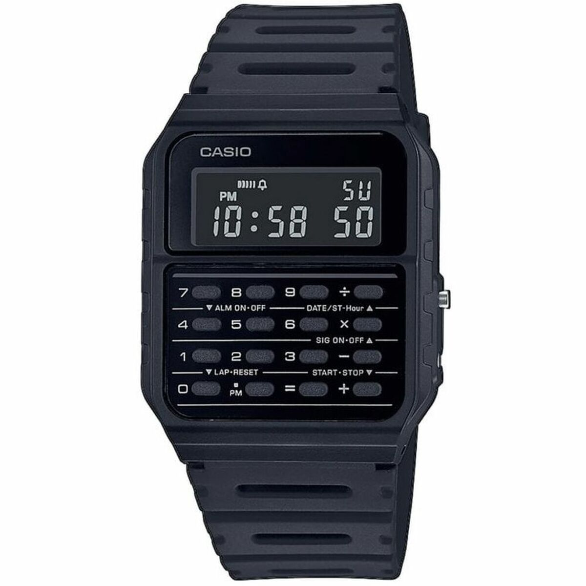 Montre Unisexe Casio CALCULATOR Noir