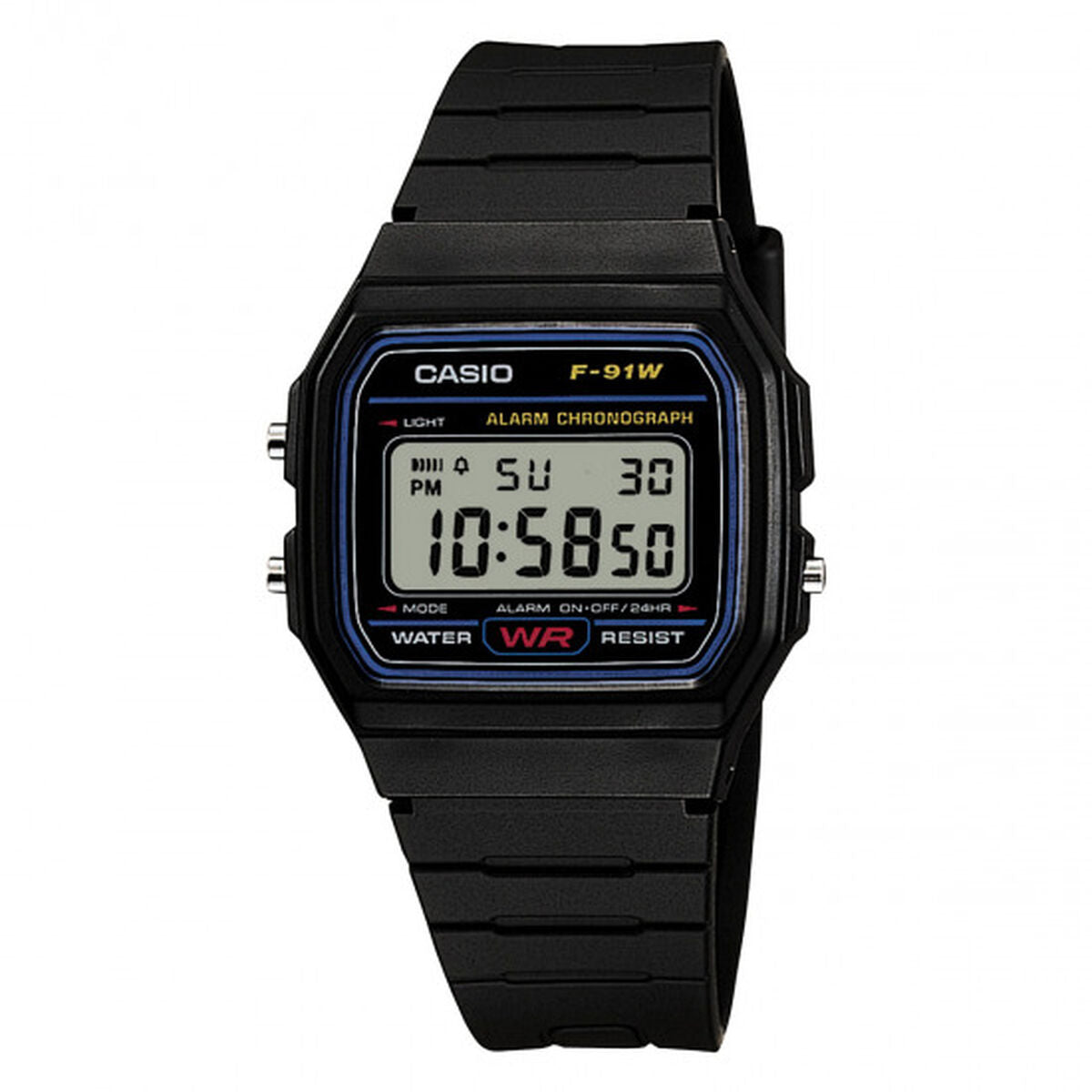 Montre Homme Casio F-91W-1YEG Noir