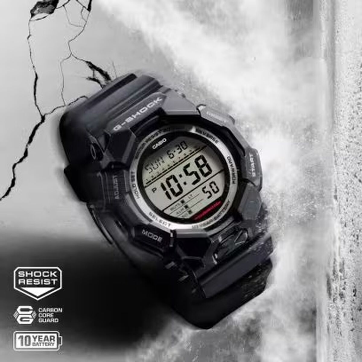 Montre Homme Casio G-Shock GRAND DIGIT Noir (Ø 52 mm)