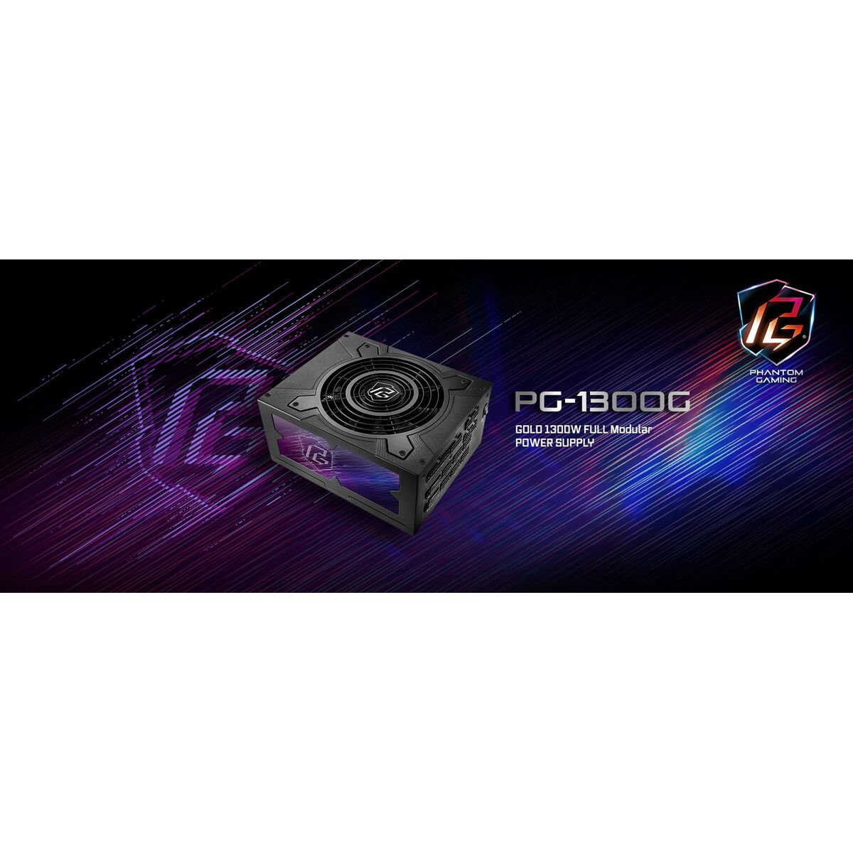 Bloc d’Alimentation ASRock 90-UXP130-GFEAAB 1300 W 80 Plus Gold