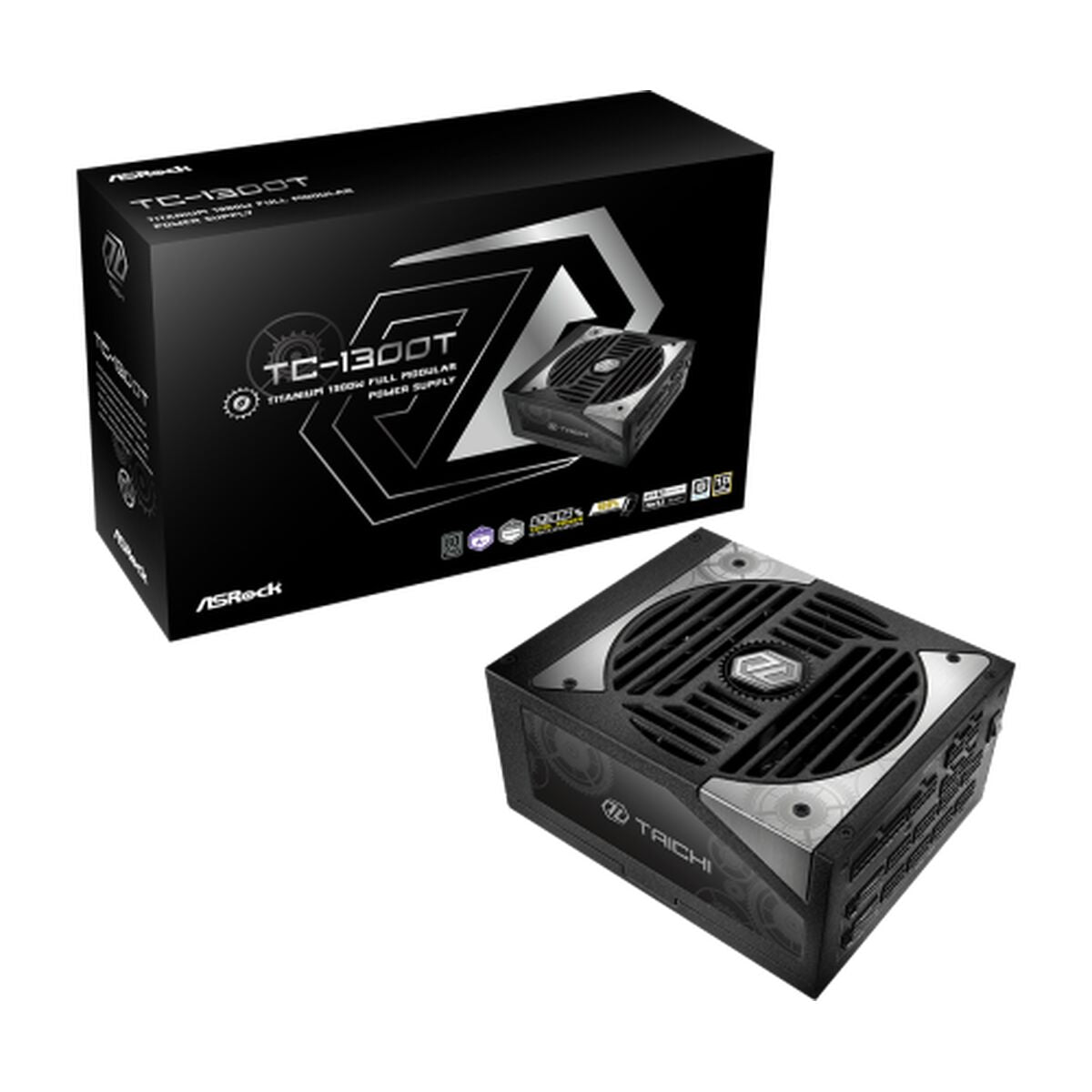 Bloc d’Alimentation ASRock 90-UXT130-TFEAAB 1300 W 80 PLUS Titanium