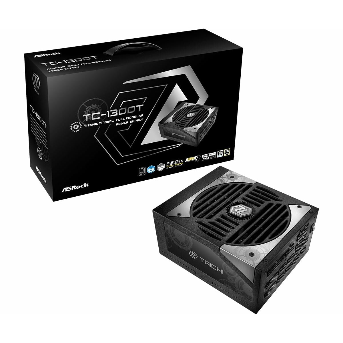 Bloc d’Alimentation ASRock 90-UXT130-TFEAAB 1300 W 80 PLUS Titanium