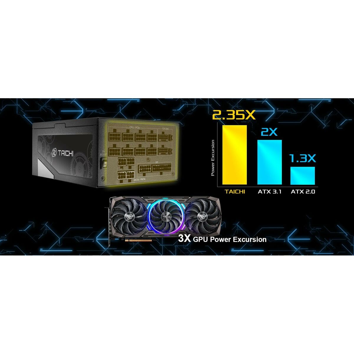 Bloc d’Alimentation ASRock 90-UXT130-TFEAAB 1300 W 80 PLUS Titanium