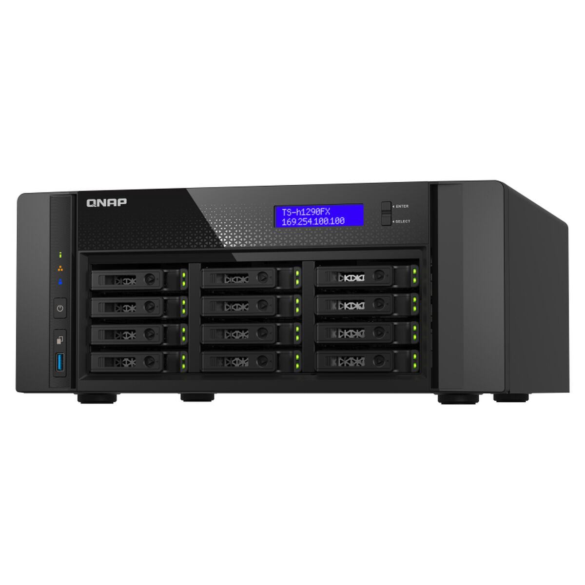 Stockage en Réseau NAS Qnap TS-H1290FX-7232P-64G Noir